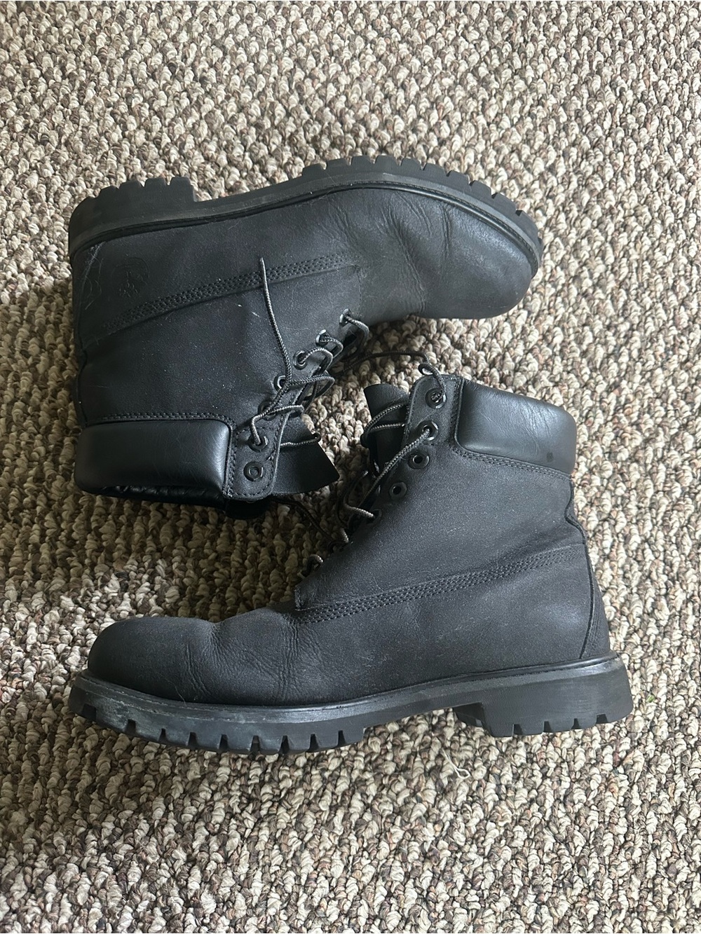 Mens Timberland Classic Boots Black Sz 11 - Picture 2 of 8